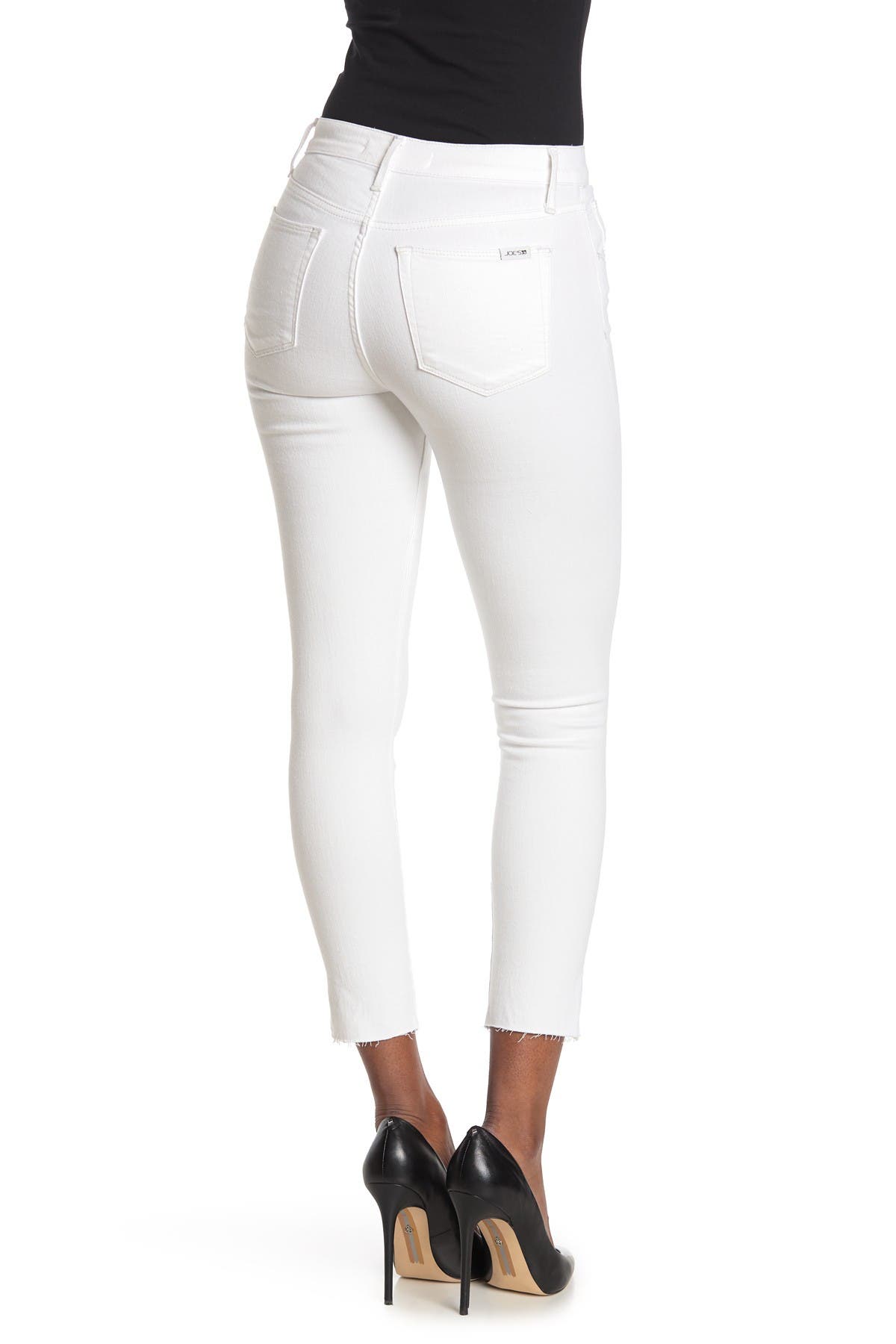 high rise skinny crop jeans