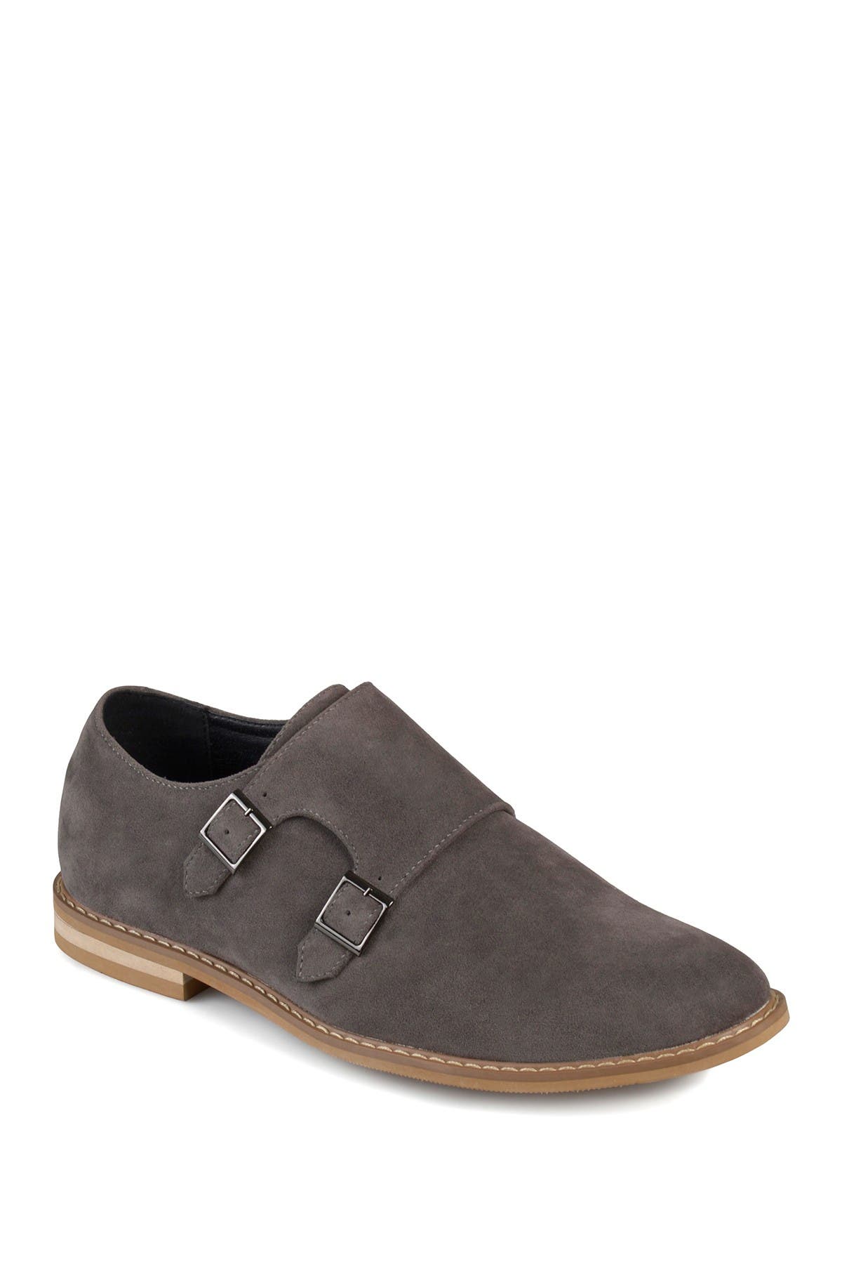 casual double monk strap shoes