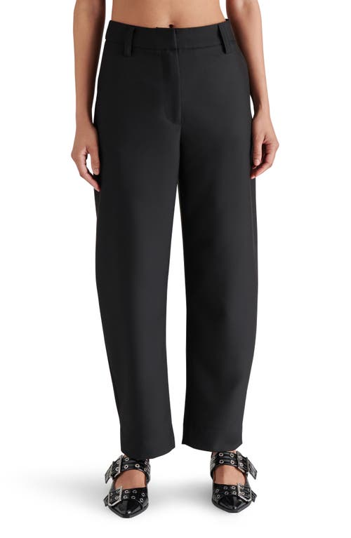 Shop Steve Madden Junia Barrel Leg Pants In Black