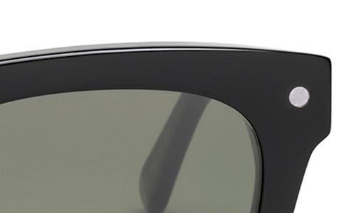 Shop Electric Cocktail 39mm Polarized Square Sunglasses In Gloss Black/grey Polar