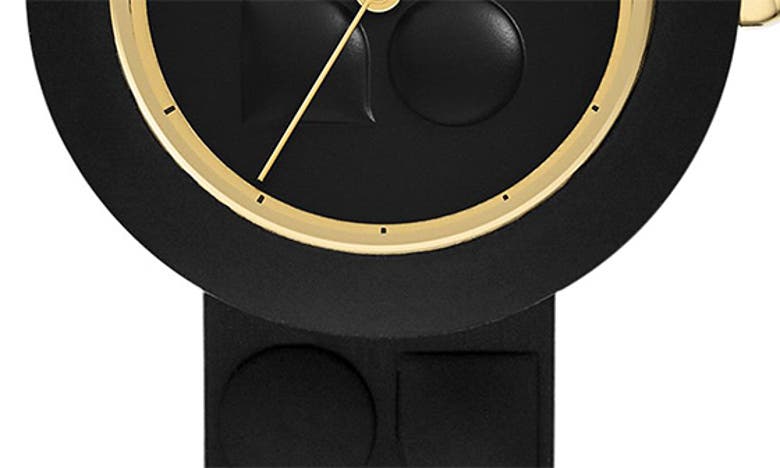 Shop Kate Spade Mini Park Row Silicone Strap Watch, 28mm In Black