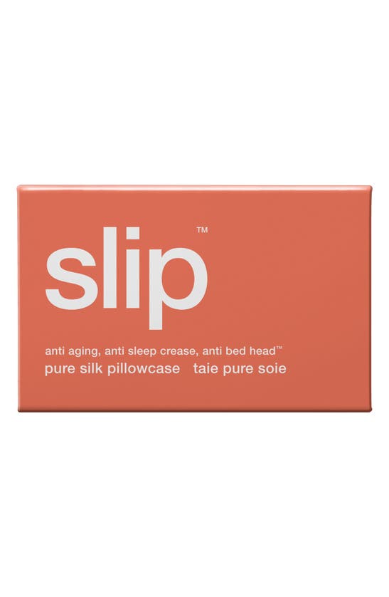 Shop Slip Pure Silk Pillowcase In Coral Sunset