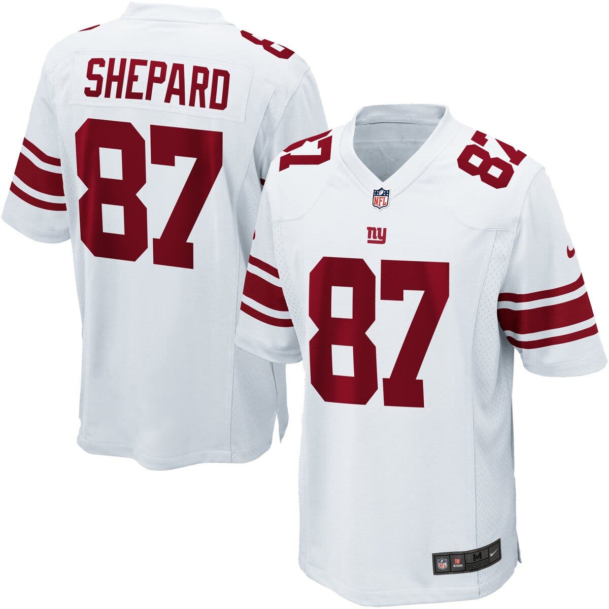 Nike New York Giants No87 Sterling Shepard White Men's Stitched NFL Limited Rush Jersey