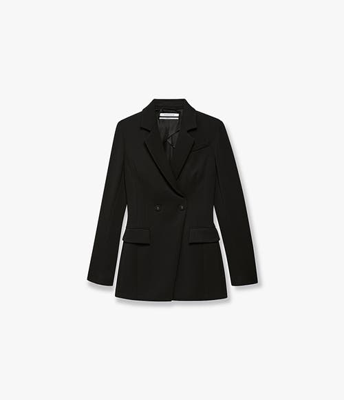 Another Tomorrow Jersey Jacket In Black