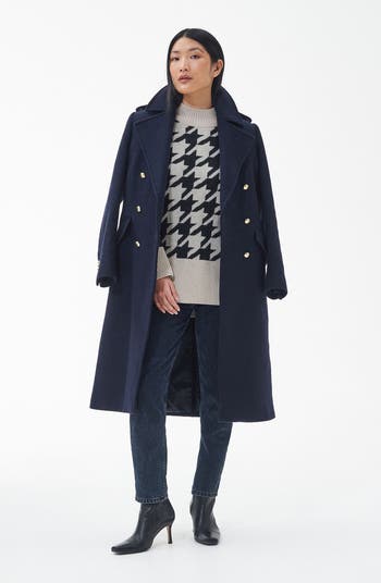 Barbour single breasted clearance coat