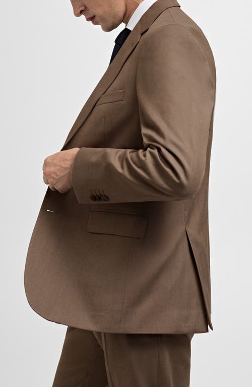 Shop Mango Slim Fit Stretch Sport Coat In Beige