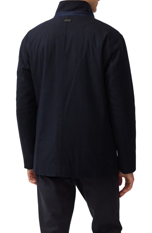 Shop Rodd & Gunn Longbush Wool Blend Jacket In Navy