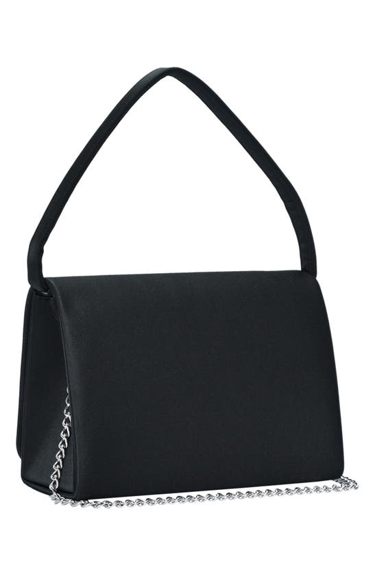 Mms Design Studio Rhinestone Top Handle Shoulder Bag In Black