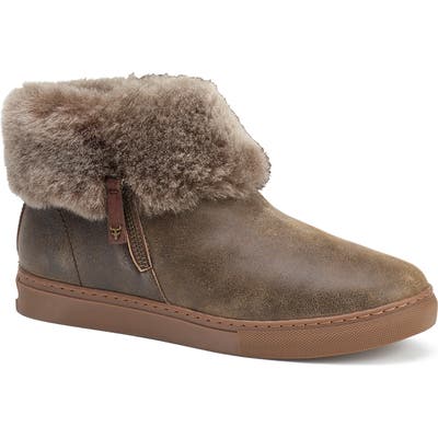 Trask Lexi Genuine Shearling Sneaker