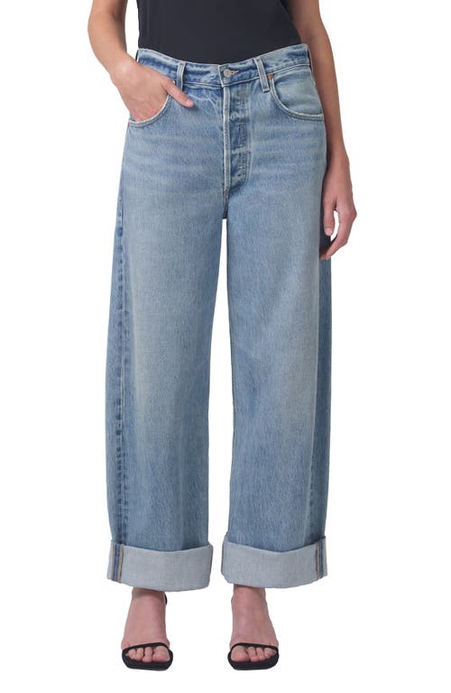Citizens of Humanity Ayla Baggy Organic Cotton Wide Leg Jeans Skylights at Nordstrom,