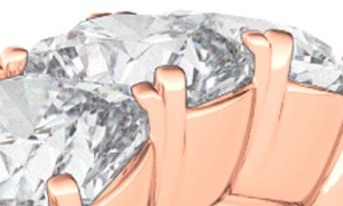 Hautecarat Cushion Cut Lab Created Diamond Eternity Ring In Rose Gold
