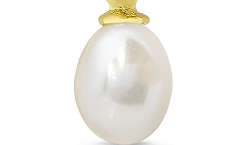 LILY NILY LILY NILY KIDS' CUBIC ZIRCONIA & PEARL BOW DROP EARRINGS