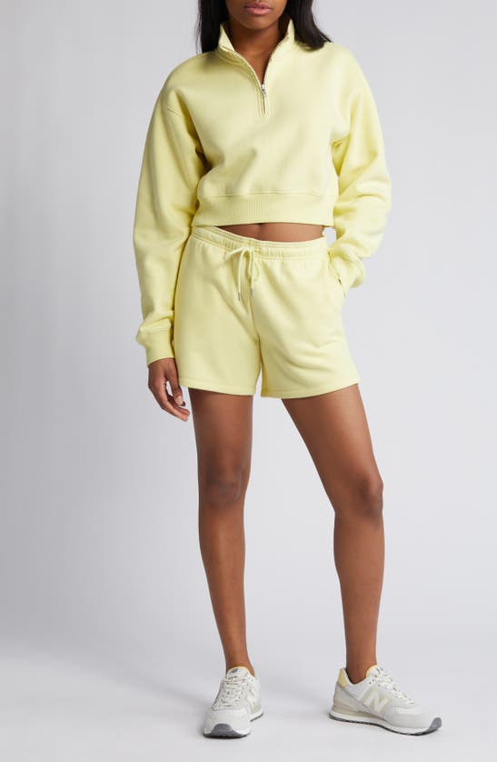 Shop Bp. Cotton Blend Fleece Shorts In Green Dawn