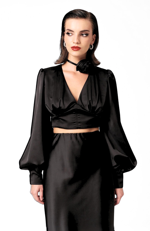 Shop Nanas Nana's Melrose Top In Black