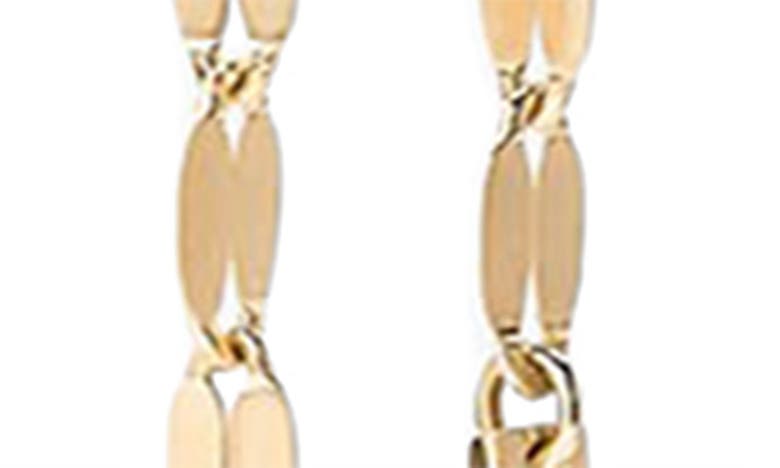 Shop Lana Blake Chain Front/back Earrings In Yellow