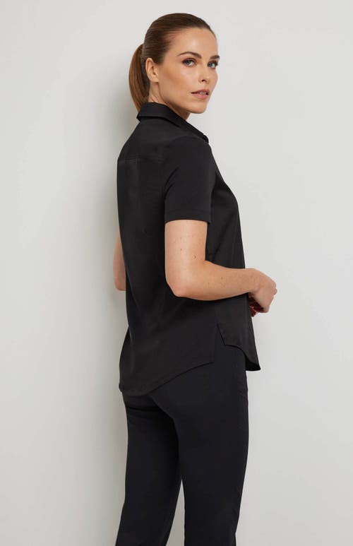 Shop Anatomie Helia Button Up Shirt In Black