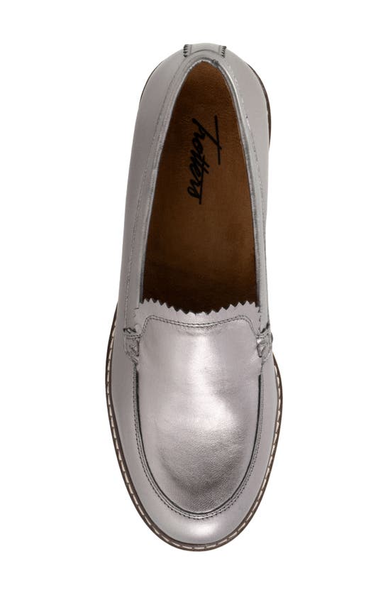Shop Trotters Fayth Loafer In Pewter