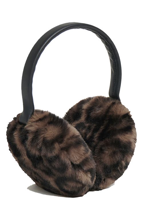 Apparis Esme Leopard Earmuffs In Dark Leopard