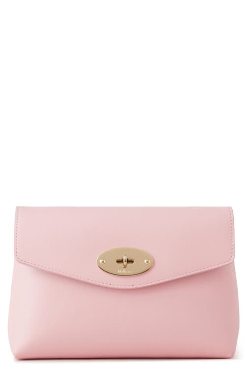 Mulberry Darley Leather Cosmetics Pouch in Powder Rose