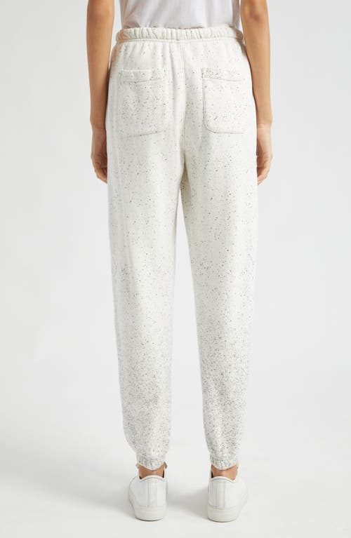 Shop Atm Anthony Thomas Melillo Speckle French Terry Joggers In Chalk/iron