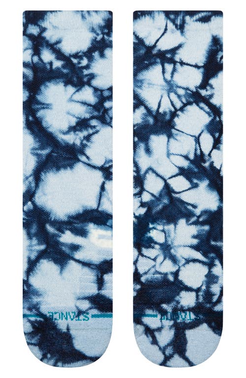 Shop Stance Tie Dye Crew Socks In Iceblue