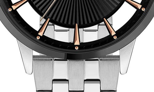 Shop Kenneth Cole Three Hand Quartz Watch & Interchangeable Strap Set, 45mm In Silver/black