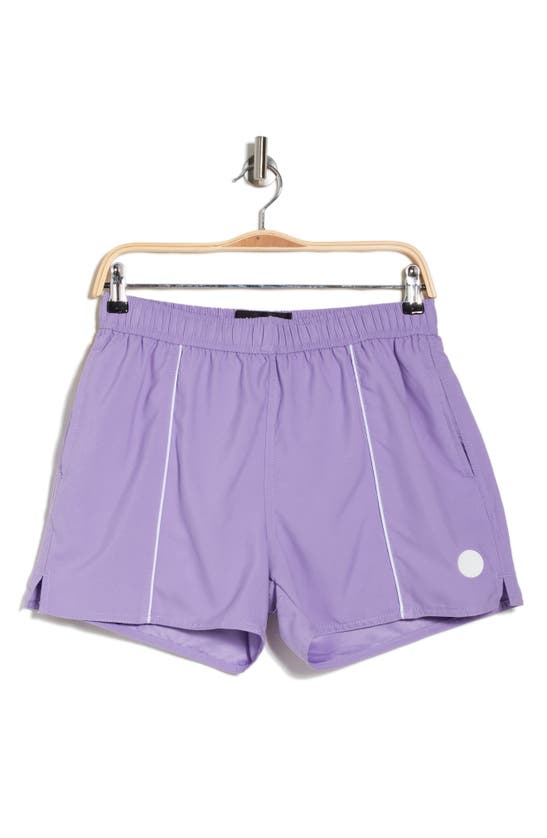 Shop Native Youth Recycled Polyester Swim Trunks In Purple
