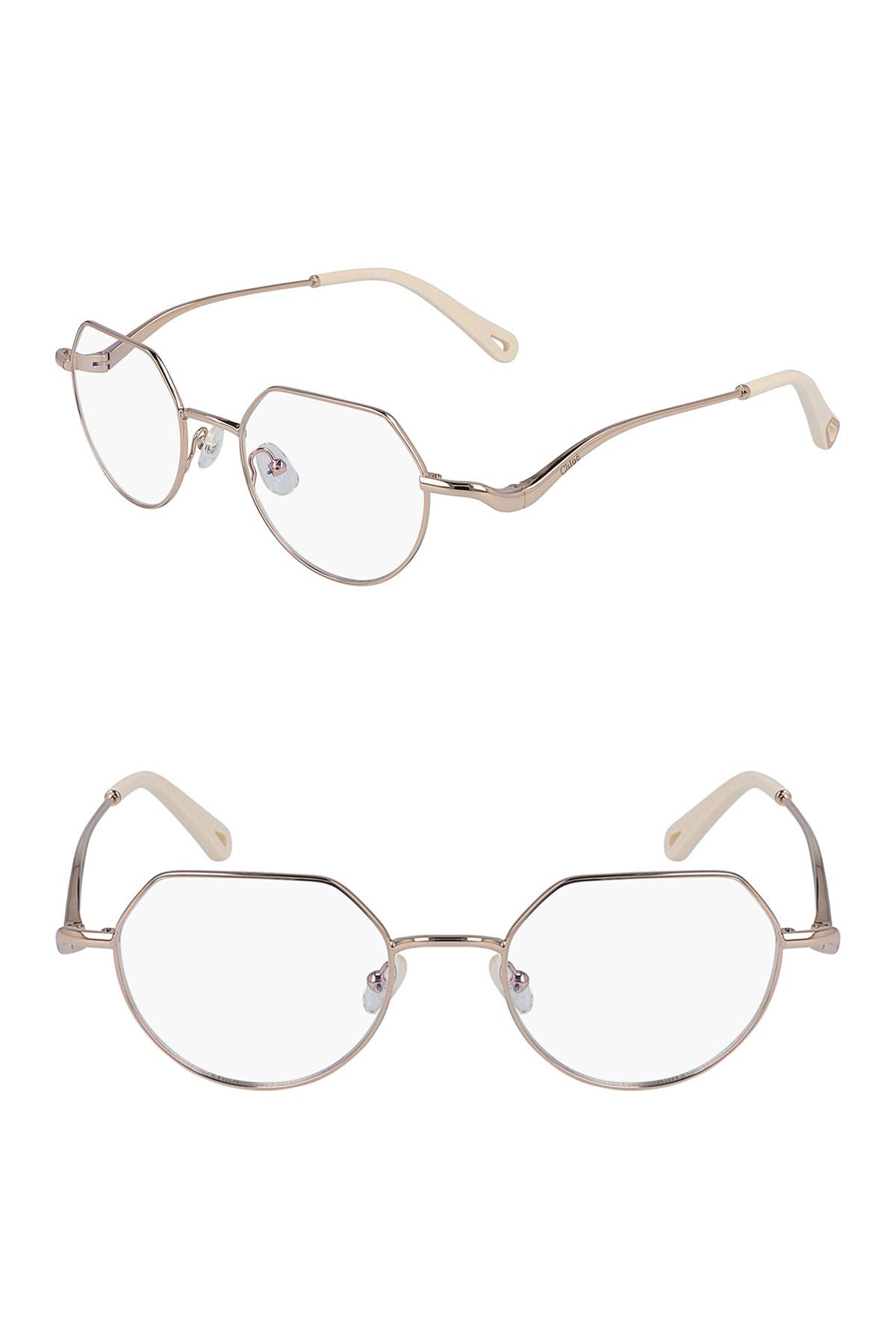 chloe 49mm round optical frames