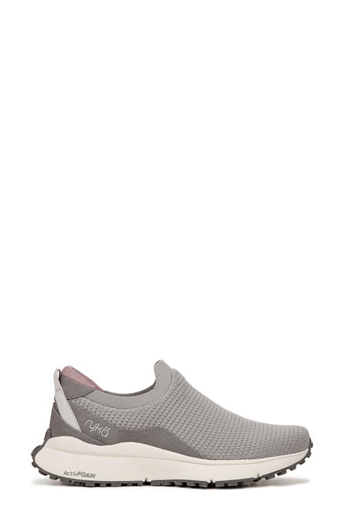 Ryka Jumpstart Womens Knit Arch Support Slip-on Sneakers In Paloma Grey