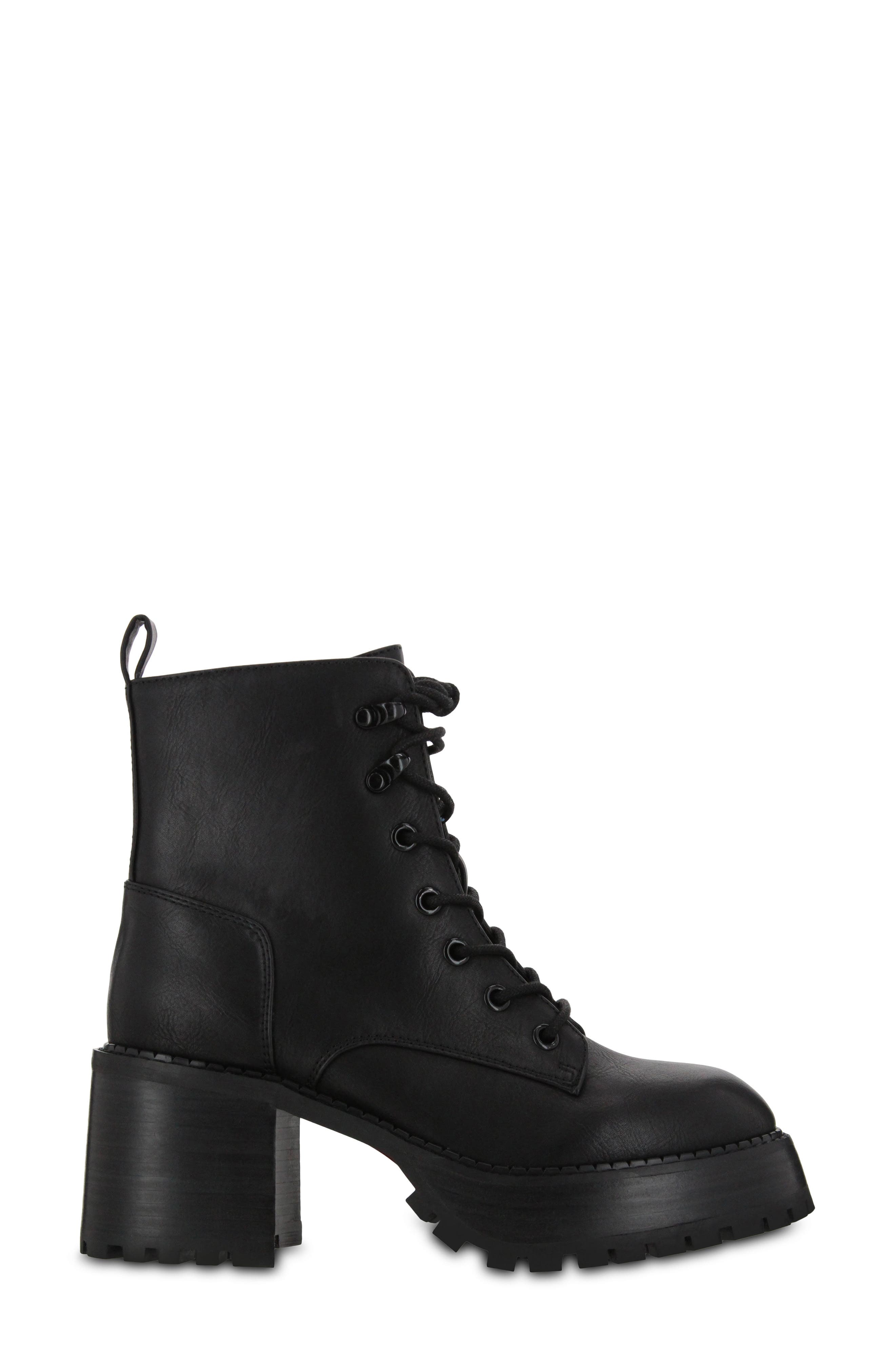 MIA Elija Faux Leather Combat Boot 