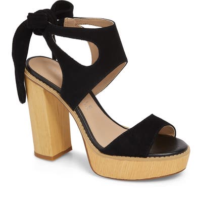 Very Volatile Ginsy Tie Back Platform Sandal, Black