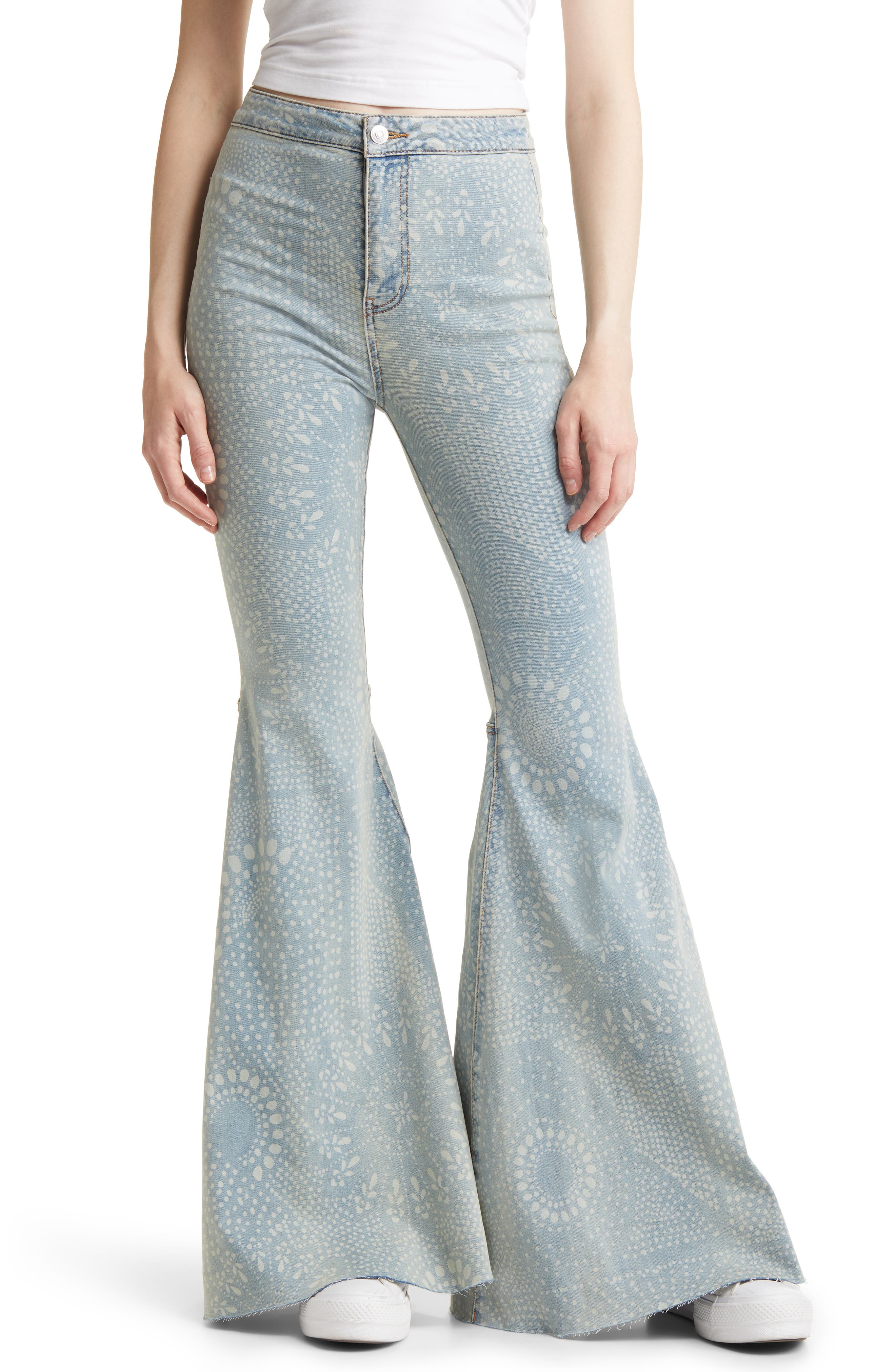 Free People Just Float On Flare Jeans 