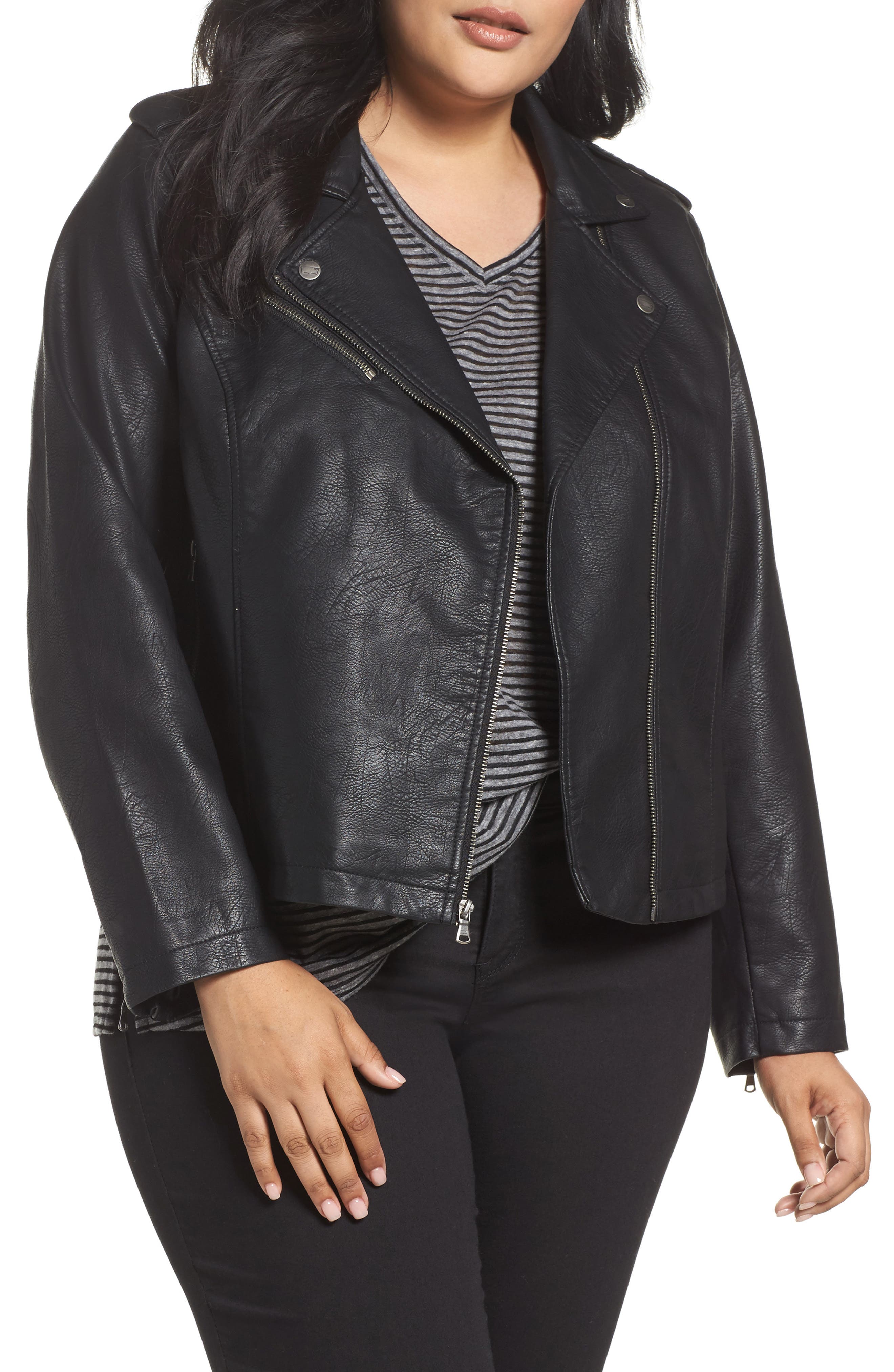 Levi's® Faux Leather Jacket (Plus Size) Nordstrom