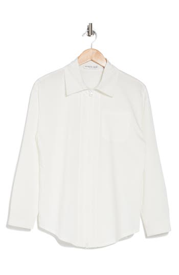 Patrizia Luca Zip Boxy Tunic In Off White
