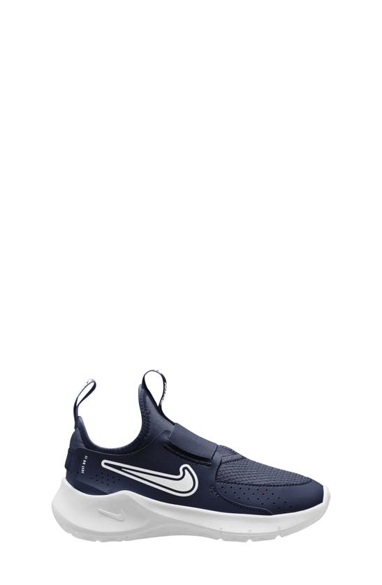 Shop Nike Flex Runner 3 Slip-on Shoe In Midnight Navy/ White