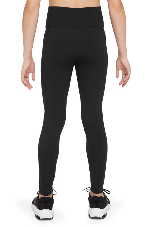 Nike Women's Sculpt Luxury Dri-fit Ankle Leggings In Black/white