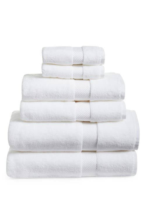 Matouk Regent 6-Piece Towel Set in White