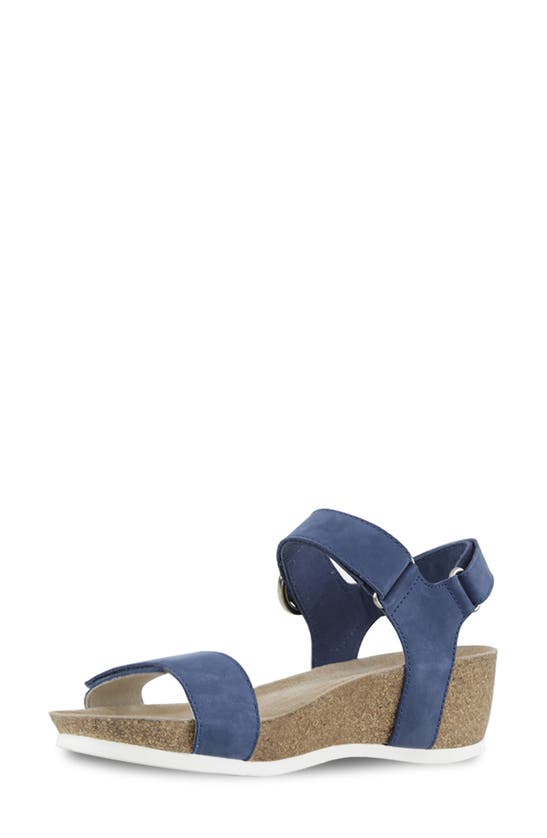 Munro Sintra Wedge Sandal In Atlantic Blue