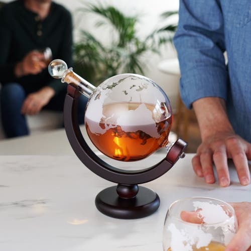 Viski Globe Liquor Decanter In Clear