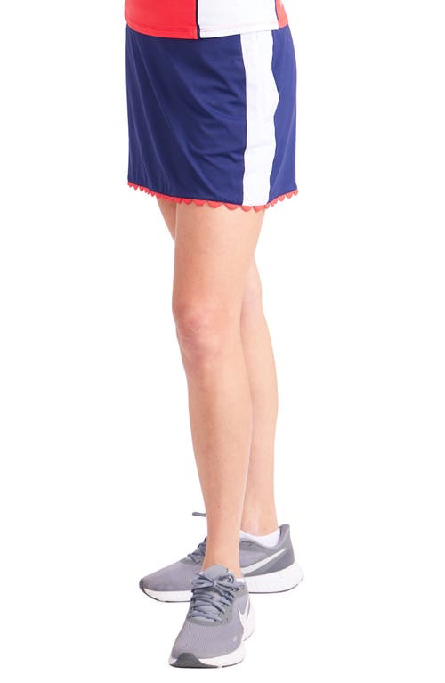 Shop Kinona Scallop Hem Pickleball Skort In Navy