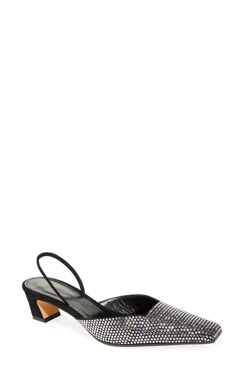 Shop Khaite Roosevelt Embellished Slingback Pump In Black