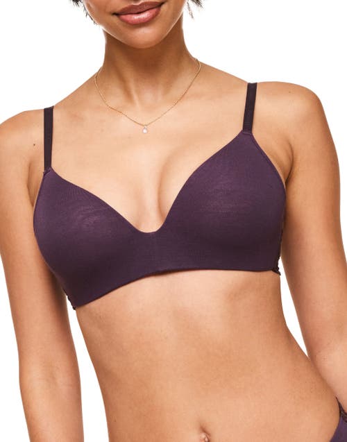 Adore Me Harlowe Contour Plunge Bra In Dark Purple