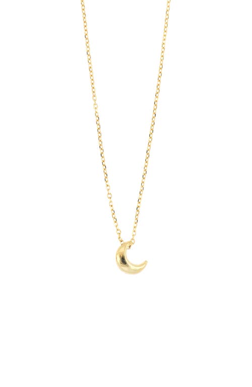 Bony Levy Kids' 14K Moon Pendant in Yellow Gold at Nordstrom, Size 15