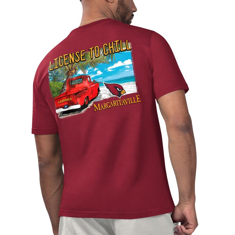 Shop Margaritaville Cardinal Arizona Cardinals Licensed To Chill T-shirt