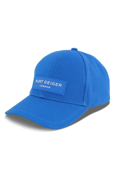 Saint Laurent Embellished Denim Baseball Cap - Women - Blue Hats