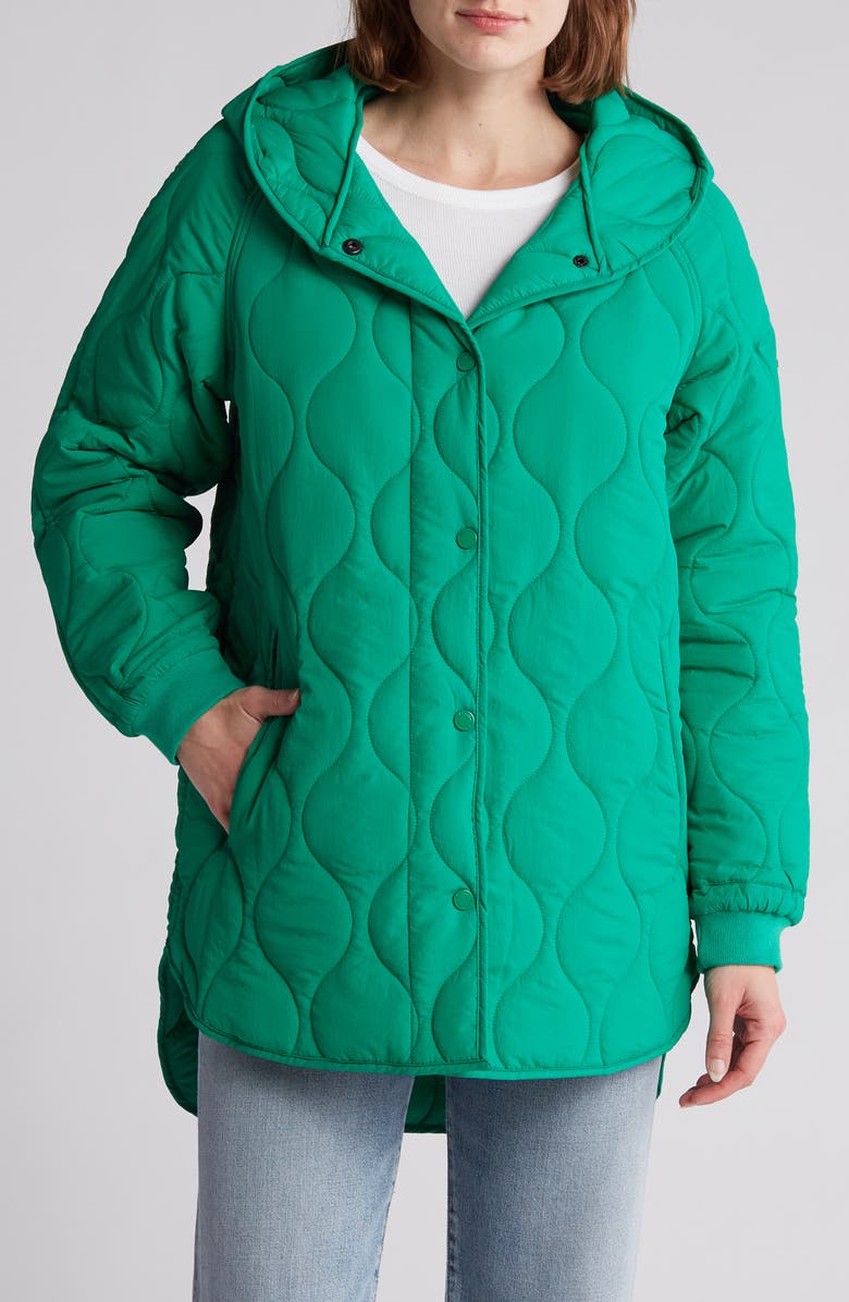 BCBGeneration Onion Quilt Hooded Jacket Nordstromrack