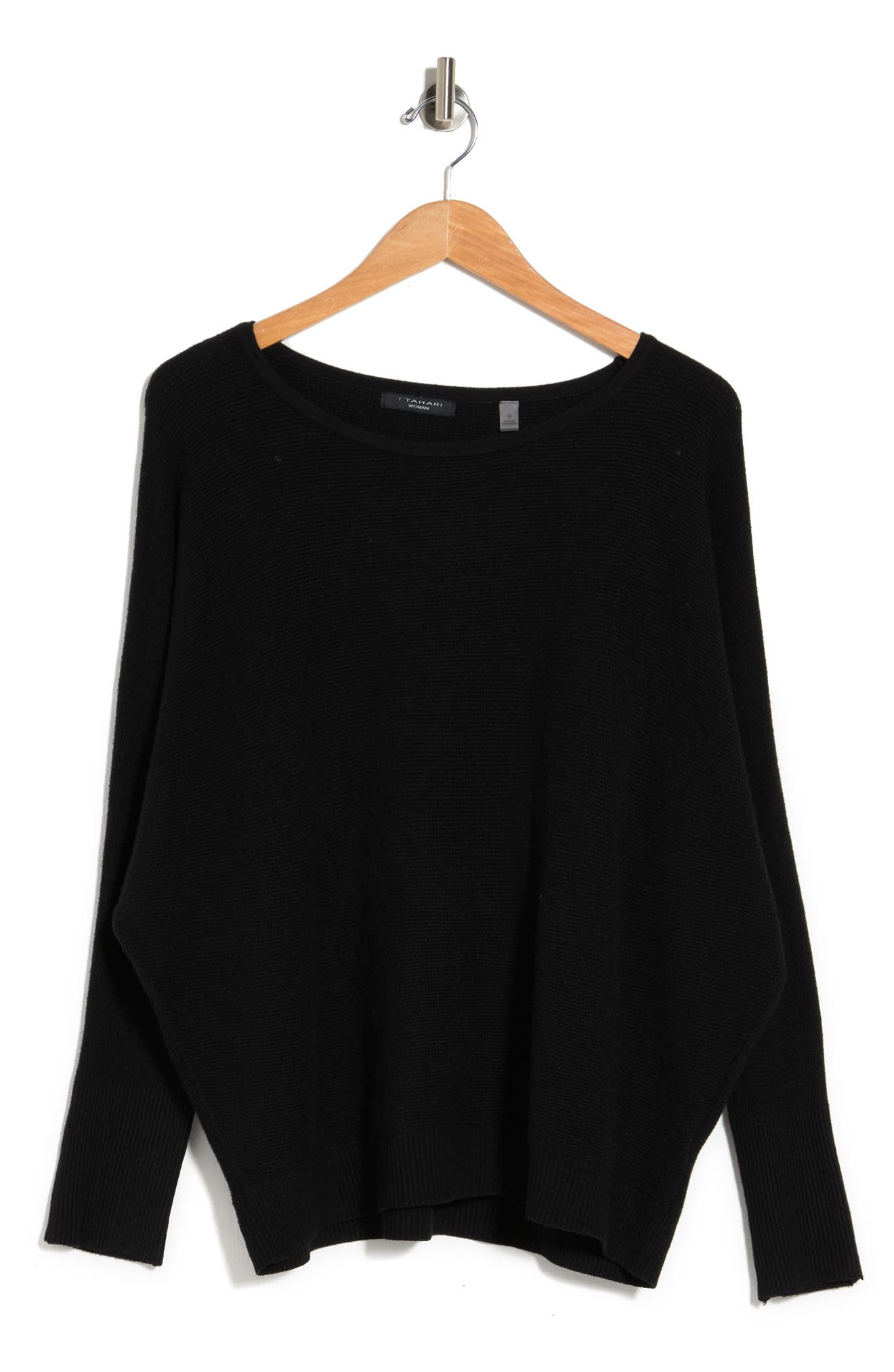 T Tahari Dolman Sleeve Thermal Sweater 