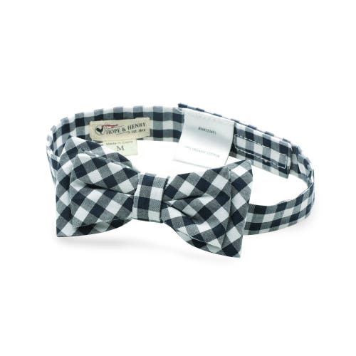 Shop Hope & Henry Boys' Classic Bow Tie, Kids In Black Gingham