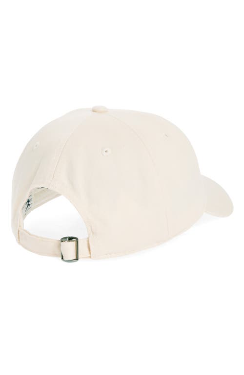 Shop Sporty And Rich Sporty & Rich Fitness World Embroidered Cotton Twill Baseball Cap In Cream