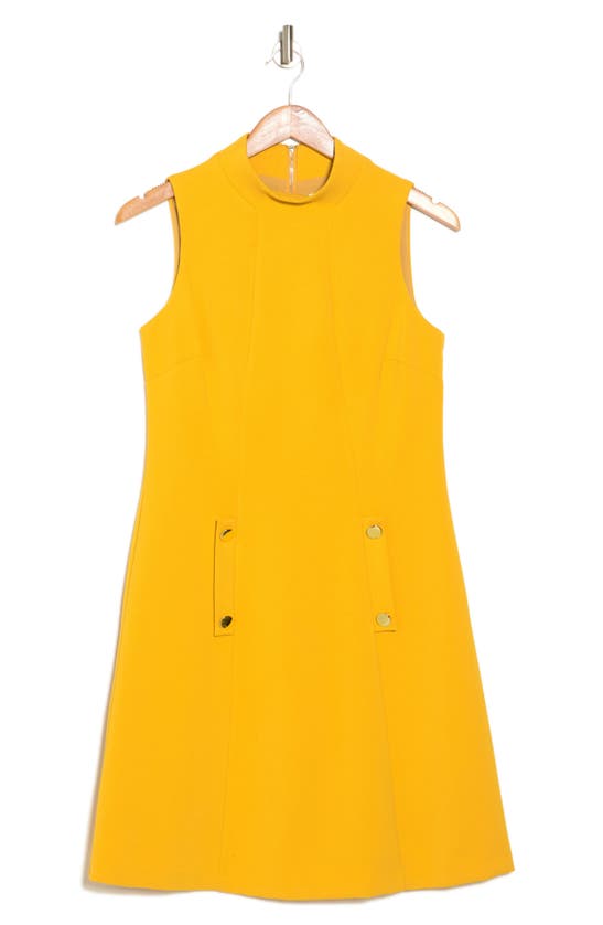 Shop Eliza J A-line Dress In Mustard